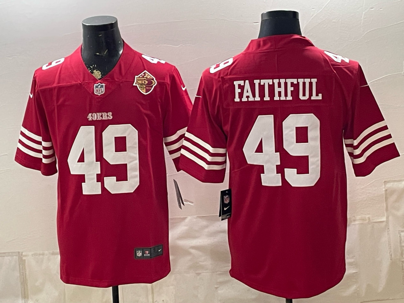 Men 2026 Nike San Francisco 49ers #49 Faithful red NFL Jersey 0901003->san francisco 49ers->NFL Jersey